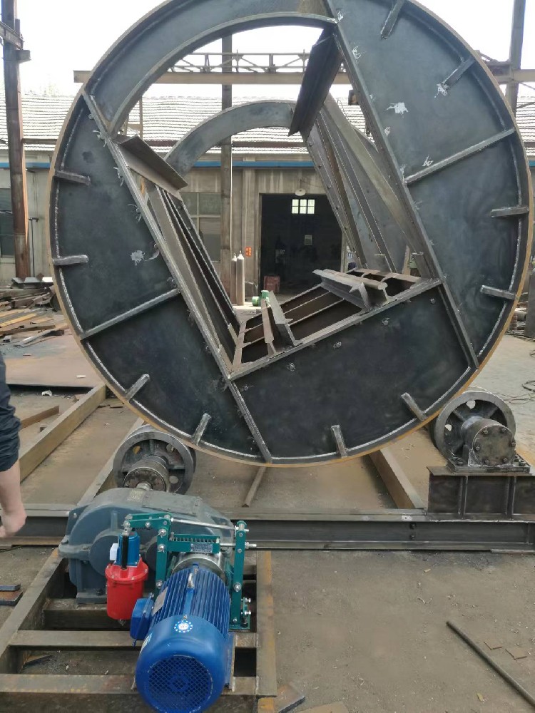 礦用翻車機圖紙，翻車機外型圖片